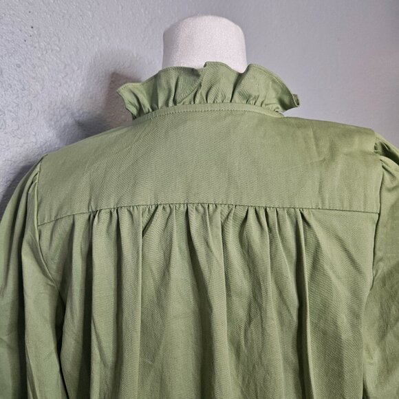 POMANDER PLACE Shift Dress Size Small Sage Green Tuckernuck Minimalist Casual - Picture 7 of 14